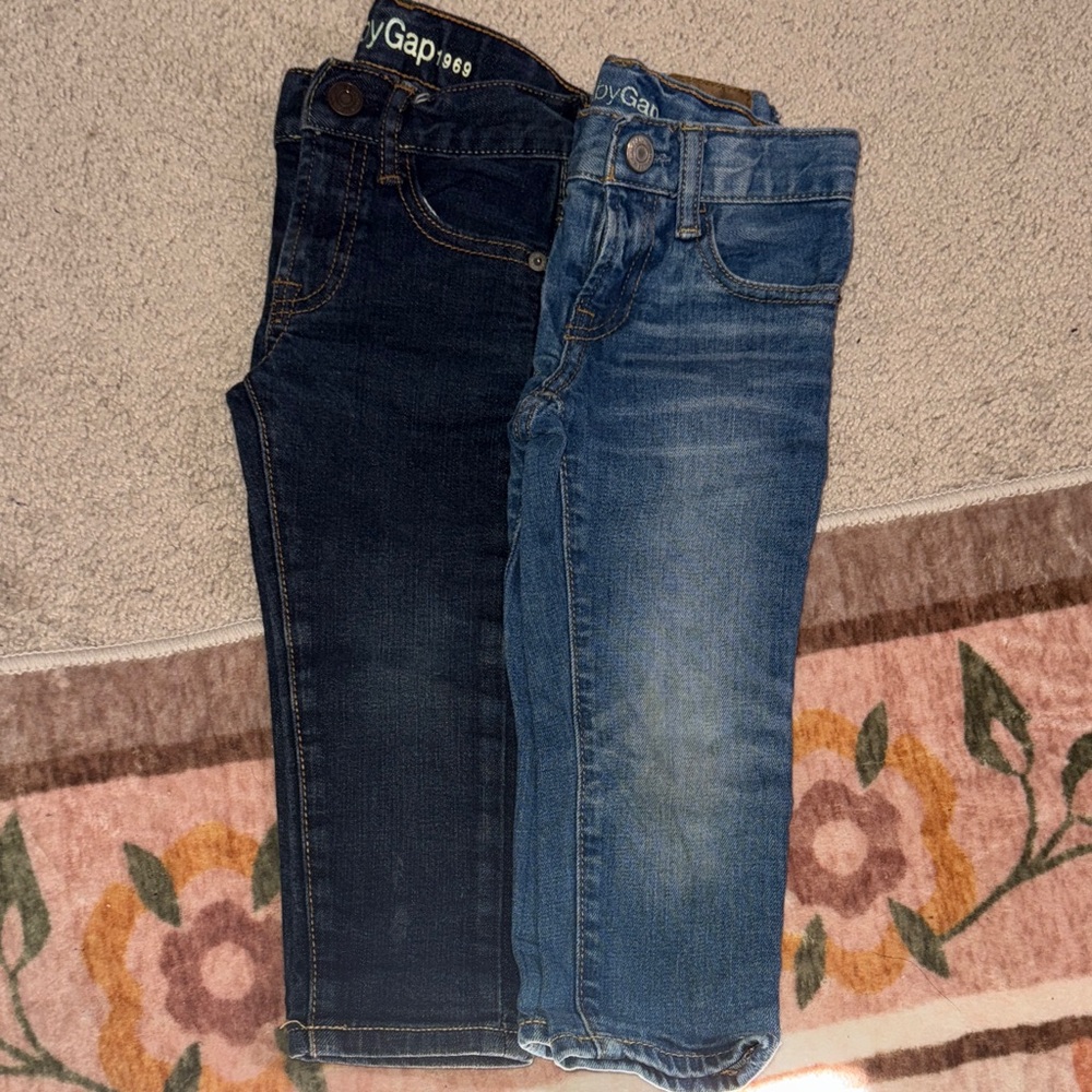 BabyGap Denim skinny Jeans Set -sz2